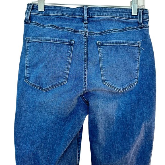 Talbots Flawless High Waist Curvy Jeggings Ankle Jean Womens Size 8 Blue Denim - Picture 4 of 6